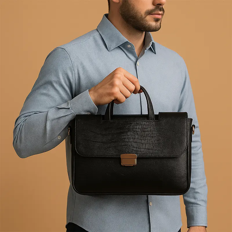 کیف اداری چرم مردانه مدل Quasar - تصویر 2